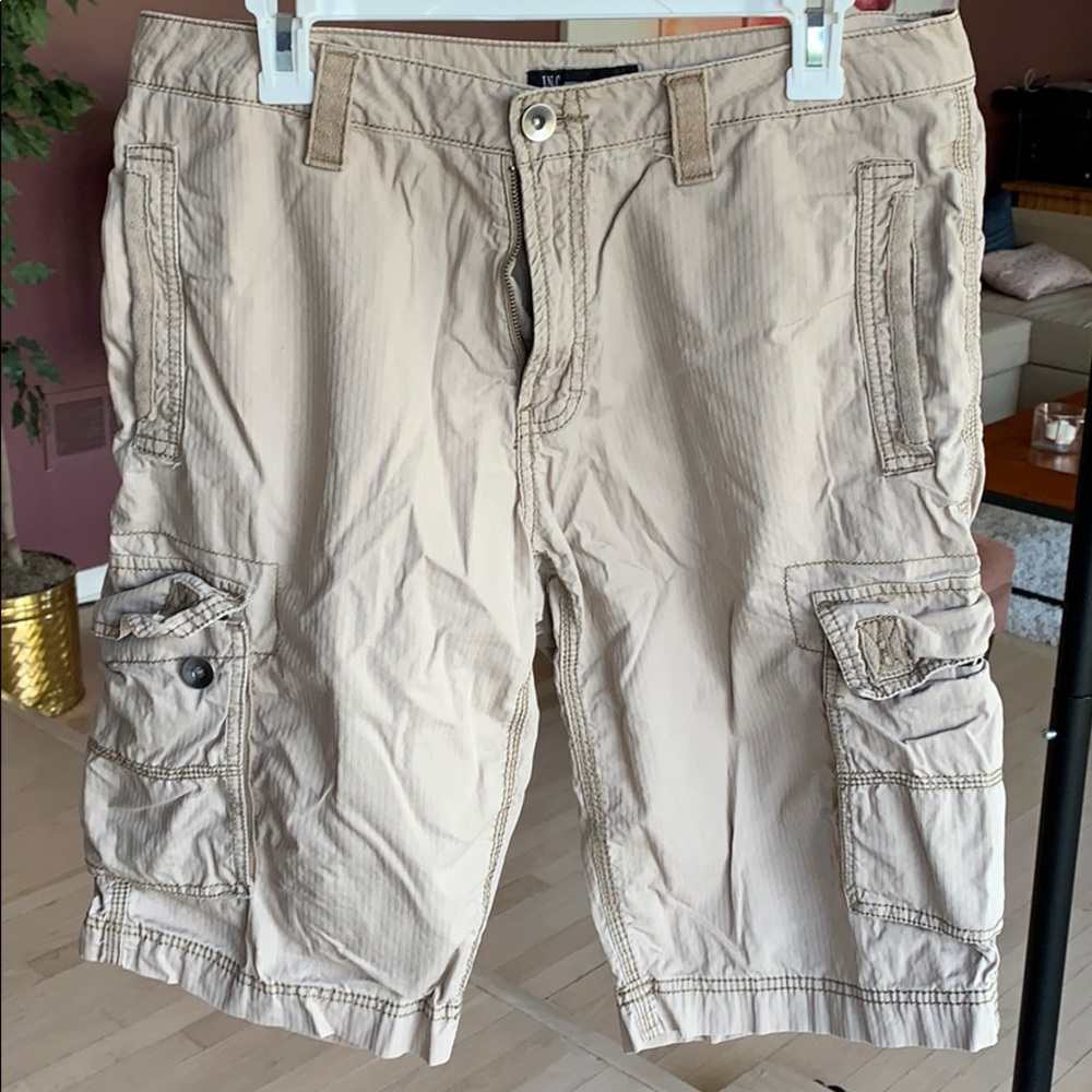 INC tan 32 Cargo Shorts